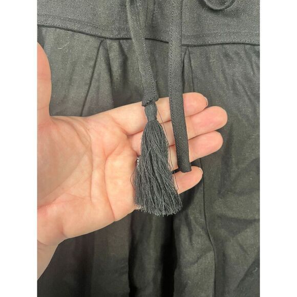 Revolve X House‎ of Harlow 1960 Black Puff Sleeve Peasant Dress Fit Flare US 0 - Picture 11 of 11